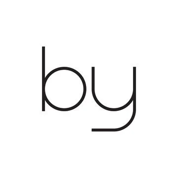 By initial letter vector logo icon Stock Illustration