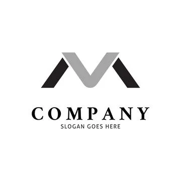 Initial Letter VM Icon Vector Logo Template Illustration Design 스톡 일러스트