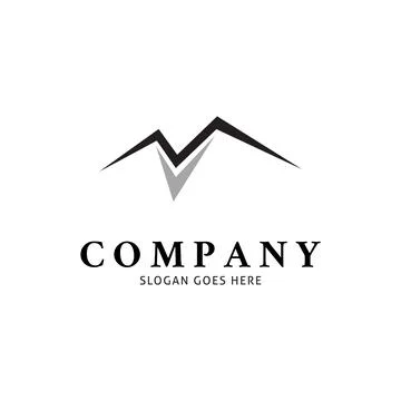 Initial Letter VM Icon Vector Logo Template Illustration Design 스톡 일러스트