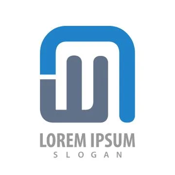 Initial letter W curved logo concept design. Symbol graphic template element  Stock Illustration