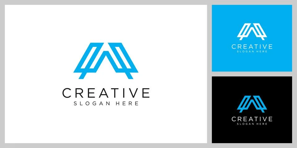 Initial letter w logo vector design Stock Illustration