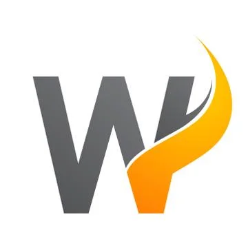 Initial letter W sunlight concept design. Symbol graphic template element vec Stock Illustration