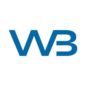 Initial letter wb icon logo design template Stock Illustration