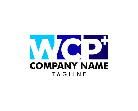 Initial letter WCP cross plus medical logo icon design template elements イラスト素材