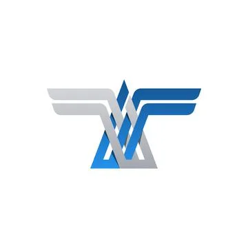 Initial letter A wings logo design vector Stock Illustration