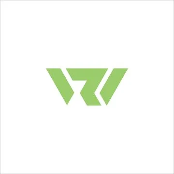 Initial letter WR logo or RW logo vector design template Stock Illustration