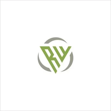 Initial letter WR logo or RW logo vector design template Stock Illustration