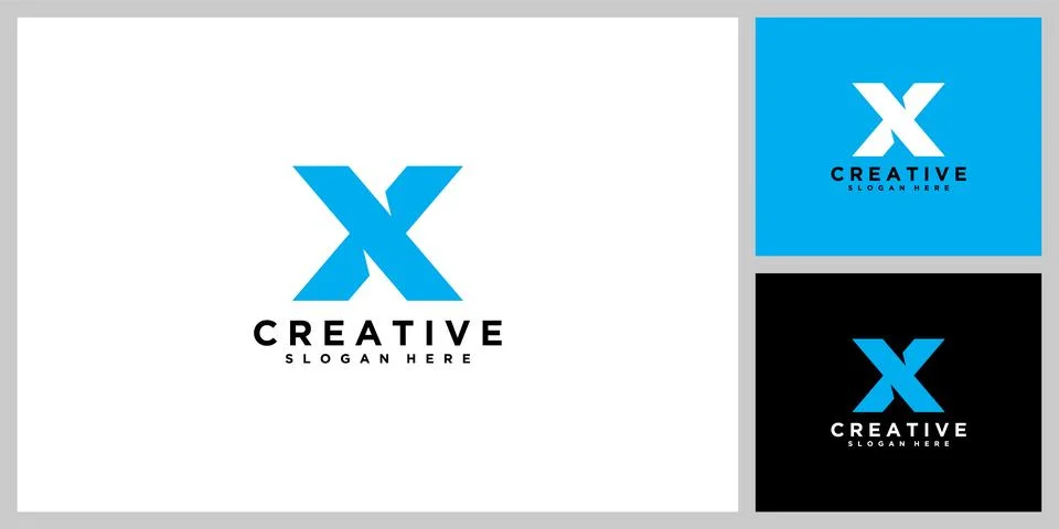Initial letter X design template Stock Illustration