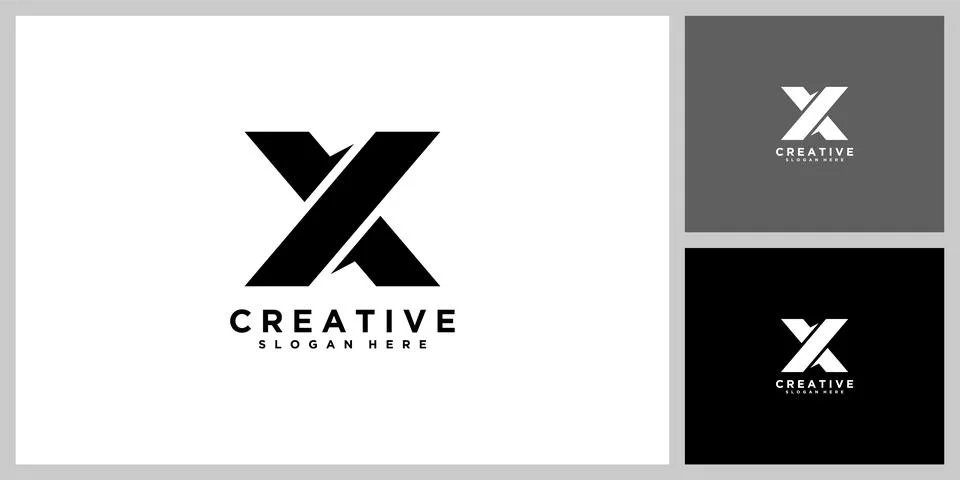 Initial letter X design template Stock Illustration