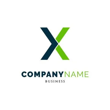 Initial Letter X Icon Logo Design Template Stock Illustration