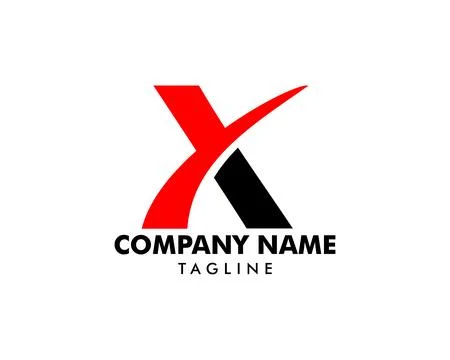 Initial Letter X Logo Template Design Stock Illustration