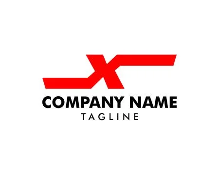 Initial Letter X Logo Template Design Stock Illustration