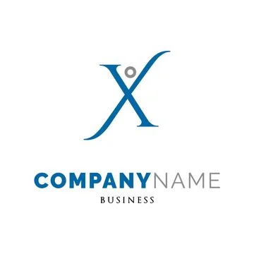 Initial Letter X People Icon Logo Design Template Stock Illustration