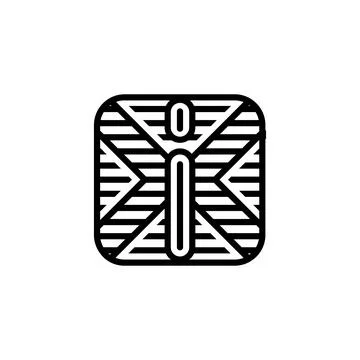 Initial letter XI or IX monogram logo. Stock Illustration