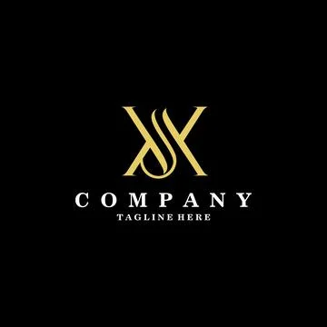 Initial letter XJ logo design vector Illustrazione stock