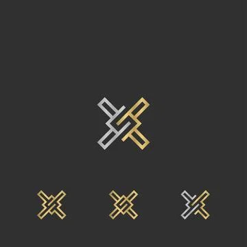 Initial letter XS logo or SX logo vector design template Stock Illustration