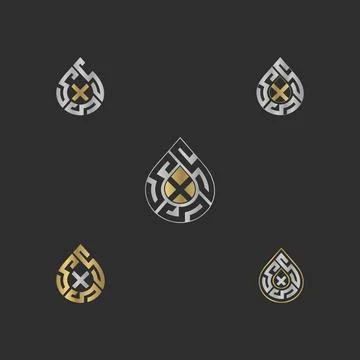 Initial letter XS logo or SX logo vector design template Illustrazione stock