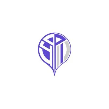 Initial letter Y I Modern and unique location design Stock Illustration