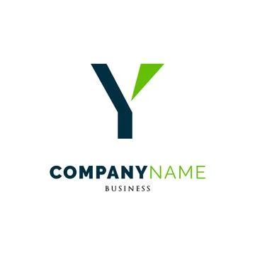 Initial Letter Y Icon Logo Design Template Stock Illustration