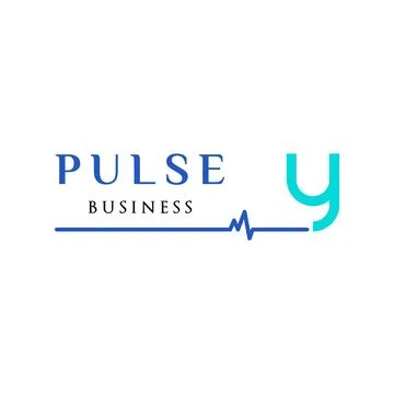 Initial Letter Y Pulse Icon Logo Design Template Stock Illustration