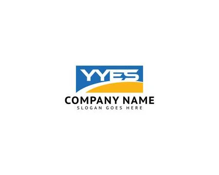 Initial Letter YYES Logo Template Design Stock Illustration