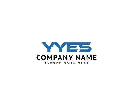 Initial Letter YYES Logo Template Design Stock Illustration