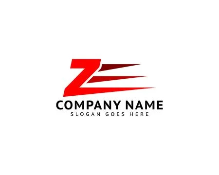 Initial Letter Z Fast Design Logo Stock Illustration