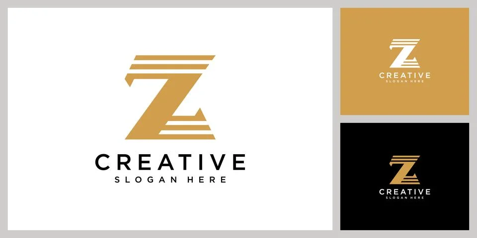 Initial letter z logo vector design Stock Illustration
