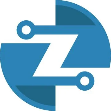 Initial letter z tech logo design element Stock Illustration