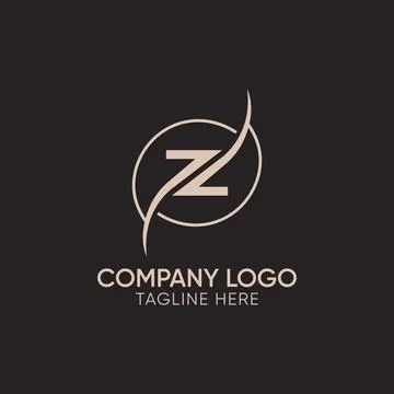 Initial letter z typography logo, letter z logo 스톡 일러스트