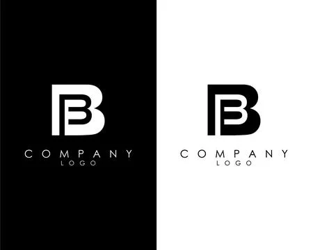 Initial Letters BB, B abstract company Logo Design vector Stock Illustration