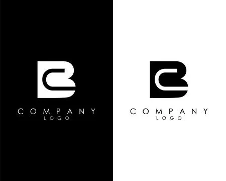 Initial Letters BC, CB abstract company Logo Design vector Stock Illustration