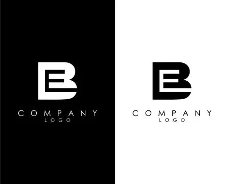 Initial Letters BE, EB abstract company Logo Design vector Illustration