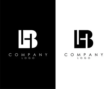 Initial Letters BH, HB abstract company Logo Design vector Stock Illustration