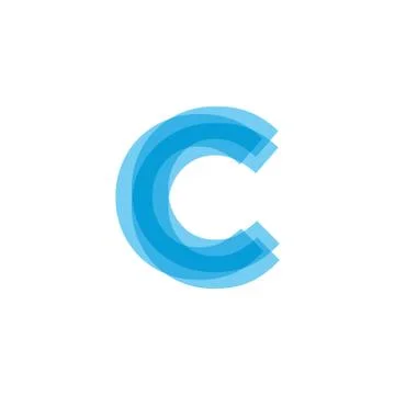 Initial Letters C Logo Design Vector Stock Illustration