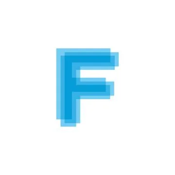 Initial Letters F Logo Design Vector Stock Illustration