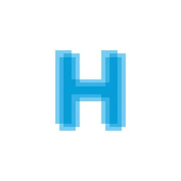 Initial Letters H Logo Design Vector Stock Illustration