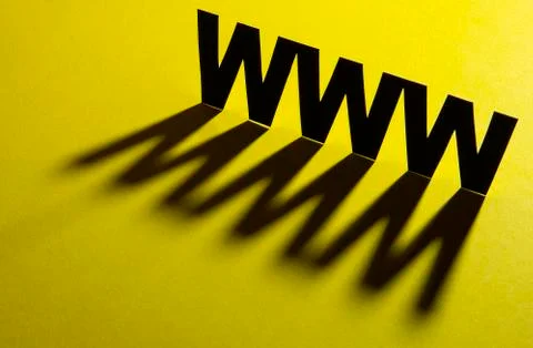 The initial letters of the Internet online request from the computer Stock-Fotos