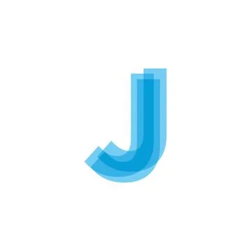 Initial Letters J Logo Design Vector Stock Illustration