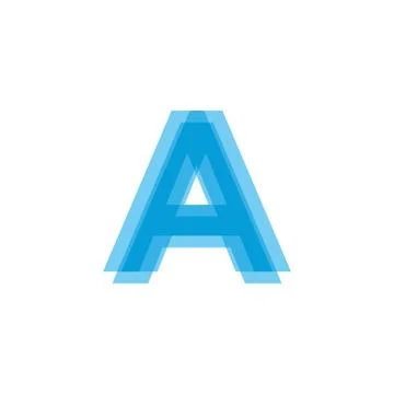 Initial Letters A Logo Design Vector Illustrazione stock
