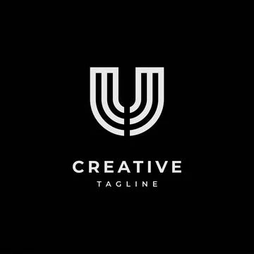 Initial letters MM logo design Stock Illustration