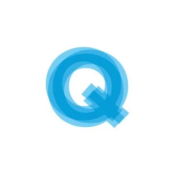 Initial Letters Q Logo Design Vector Illustrazione stock