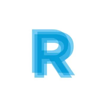 Initial Letters R Logo Design Vector Illustrazione stock