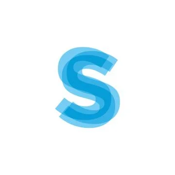 Initial Letters S Logo Design Vector Stock Illustration