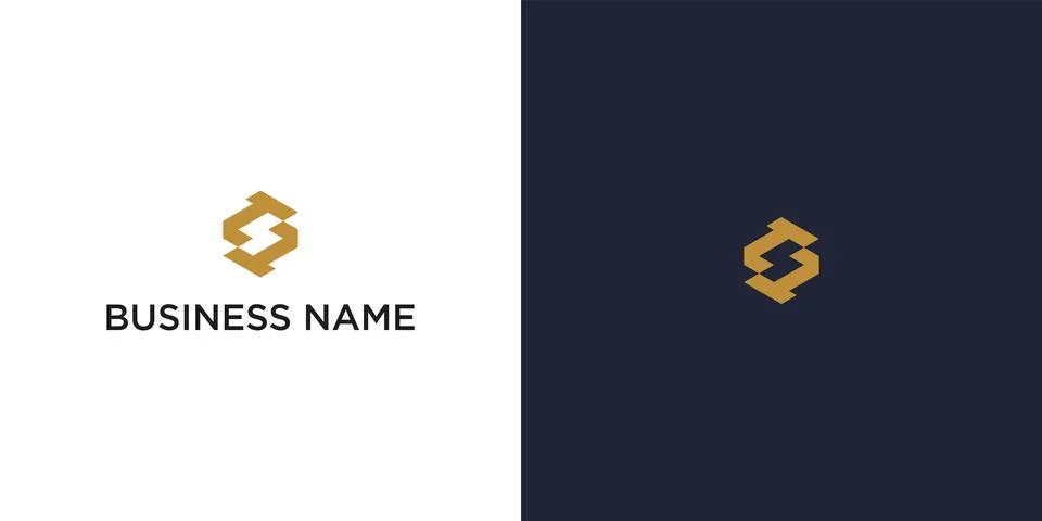 Initial Letters T and S for Technology Branding Stock Illustration