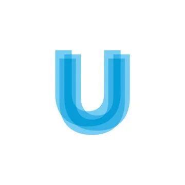Initial Letters U Logo Design Vector Stock Illustration