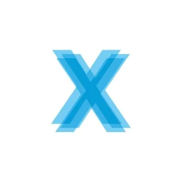 Initial Letters X Logo Design Vector Stock Illustration