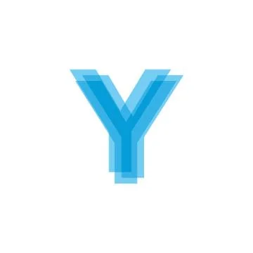 Initial Letters Y Logo Design Vector Stock Illustration