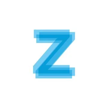 Initial Letters Z Logo Design Vector Stock Illustration