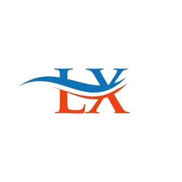 Initial linked letter LX logo design. Modern letter LX logo design vector wit Stock Illustration
